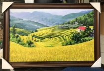 Tranh sơn dầu gửi anh khách Canada